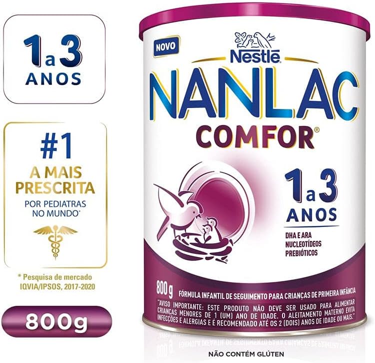 Nanlac Comfor – Fórmula Infantil, 800G na Amazon