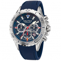 Nautica Relógio Masculino NST Chrono Blue Silicone Strap na Amazon