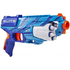 Nerf Lança Dardos Hasbro Elite Disruptor Azul com Tambor Giratório para 6 Dardos - F2698 na Amazon