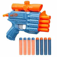 NERF, Lançador Elite Com Mira Acoplada, Laranja na Amazon