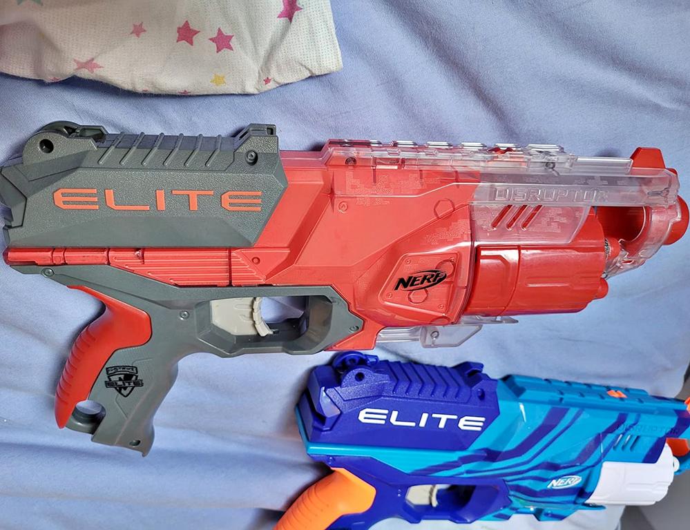 Nerf, Lançador Elite Disrupter, Vermelho e Cinza na Amazon