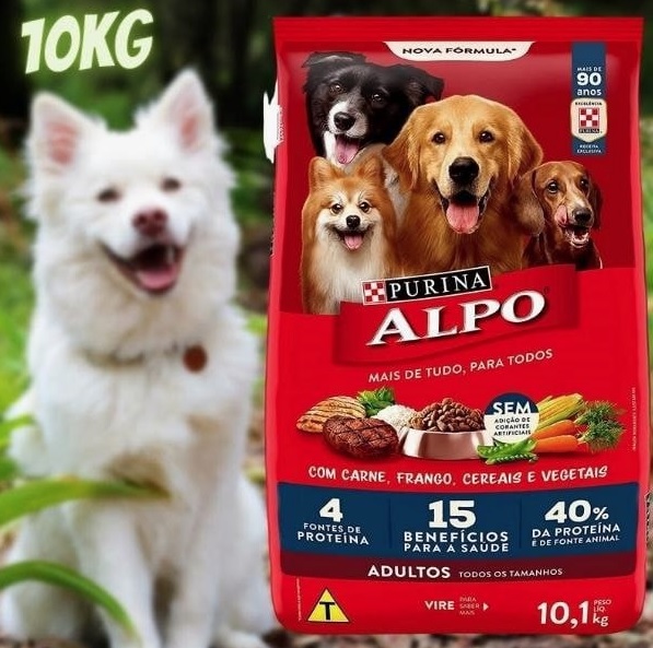 NESTLÉ PURINA ALPO Ração Seca para Cães Receitas Caseiras Carne Grelhada com Vegetais 10,1kg na Amazon