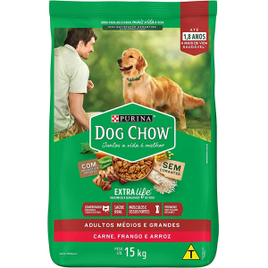 Nestlé Purina Dog Chow Ração Seca Para Cães Adultos Frango e Arroz 15Kg na Amazon