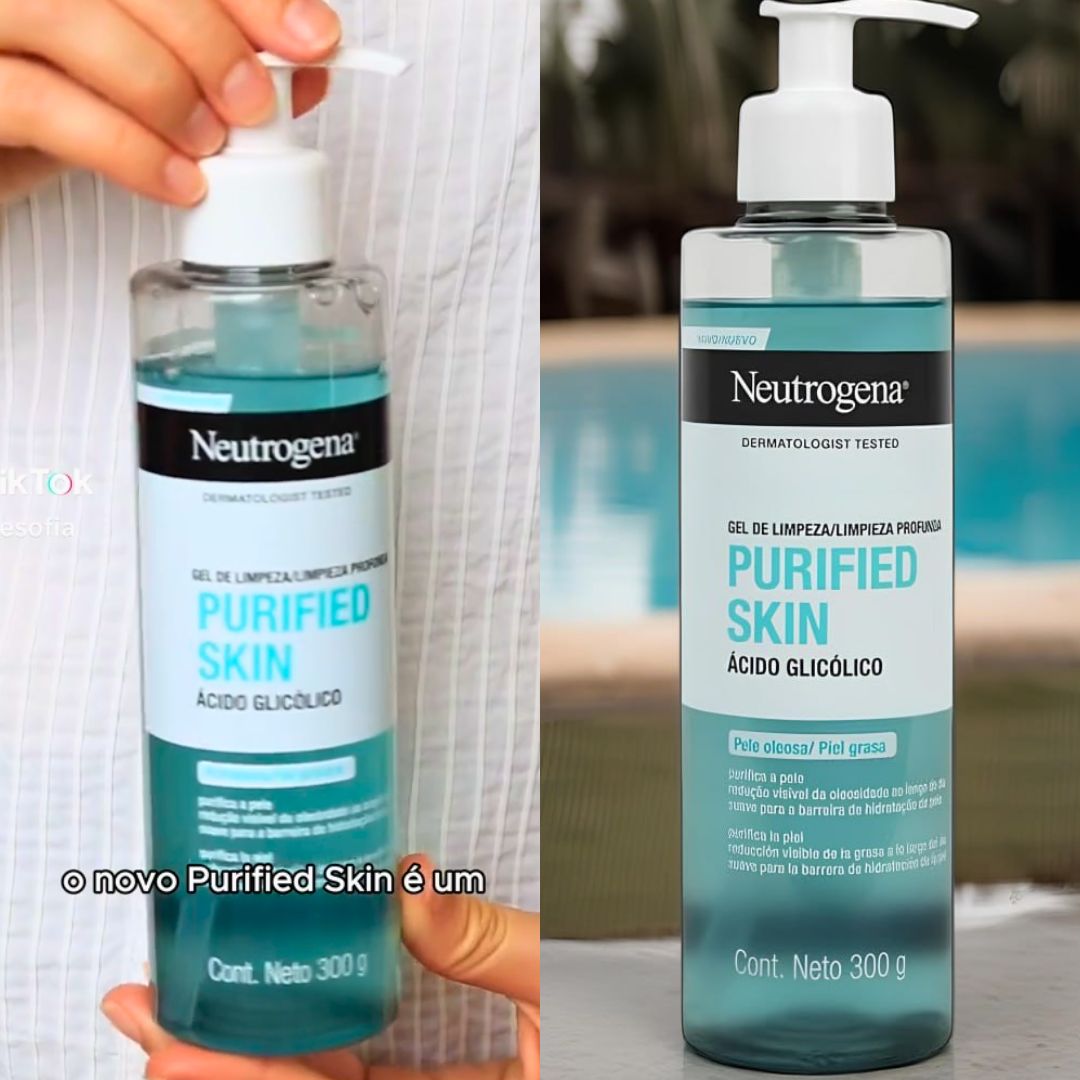 Neutrogena Gel de Limpeza Facial Purified Skin, 300g na Amazon