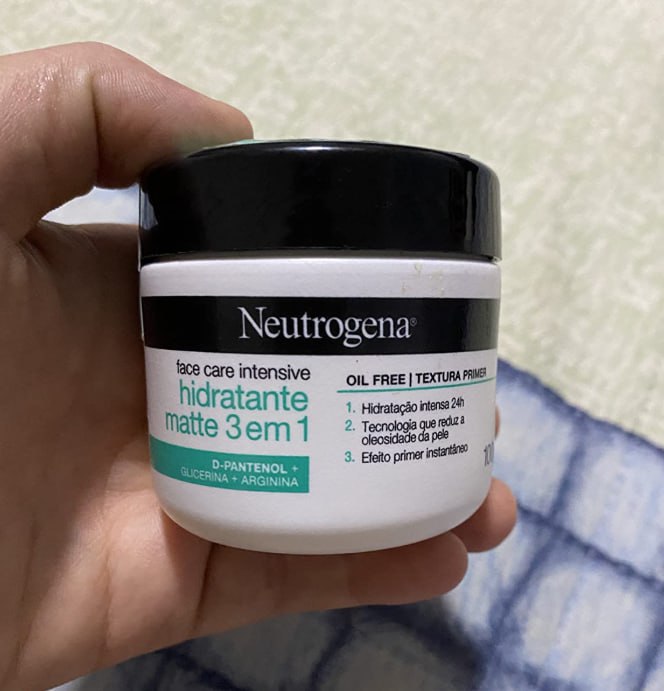Neutrogena Hidratante Facial Matte 3 em 1 Face Care Intensive, 100g na Amazon
