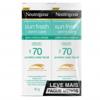 Neutrogena Sun Fresh FPS 70 Pele Oleosa 2x40g na Amazon