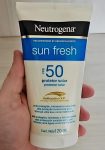 Neutrogena Sun Fresh Protetor Solar Corporal FPS 50, 120ml na Amazon
