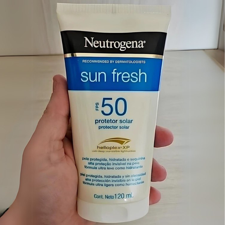 Neutrogena Sun Fresh Protetor Solar Corporal FPS 50, 120ml na Amazon