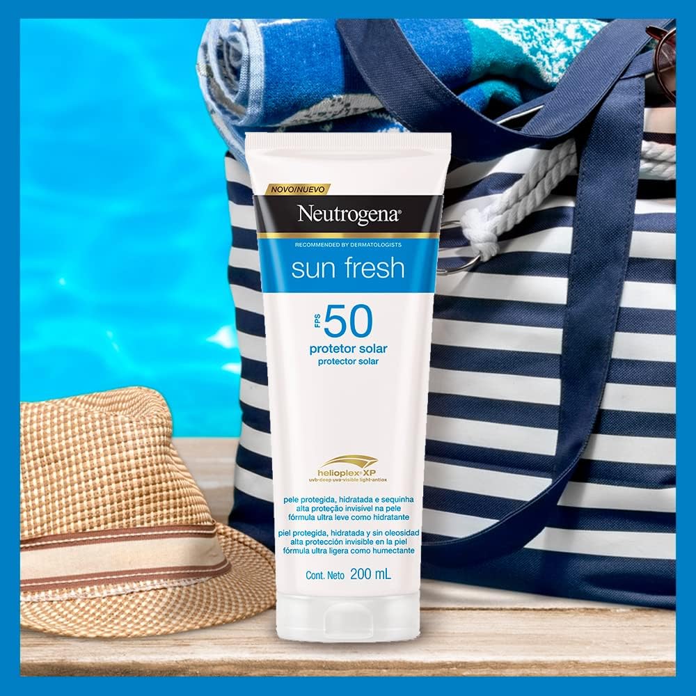 Neutrogena Sun Fresh Protetor Solar Corporal FPS 50, 200ml na Amazon