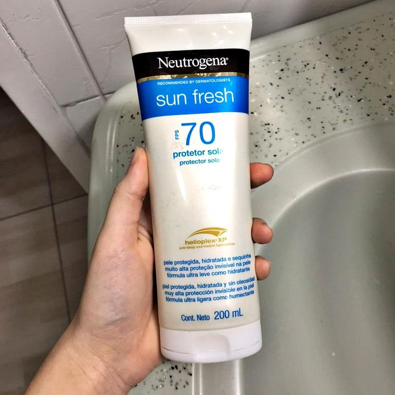 Neutrogena Sun Fresh Protetor Solar Corporal FPS 70, 200ml na Amazon