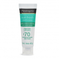 Neutrogena Sun Fresh Protetor Solar Facial Derm Care, Pele Oleosa, Sem Cor, FPS 70, 40g na Amazon