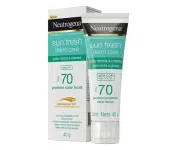 Neutrogena Sun Fresh Protetor Solar Facial Para Pele Oleosa Derm Care Sem Cor FPS 70, 40g na Amazon