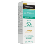 Neutrogena Sun Fresh Protetor Solar Facial Para Pele Oleosa Derm Care Sem Cor FPS 70, 40g na Amazon