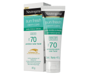 Neutrogena Sun Fresh Protetor Solar Facial Para Pele Oleosa Derm Care Sem Cor FPS 70, 40g na Amazon