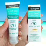 Neutrogena Sun Fresh Protetor Solar Facial Para Pele Oleosa Derm Care Sem Cor FPS 70, 40g na Amazon