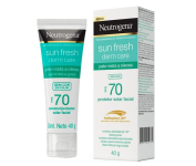 Neutrogena Sun Fresh Protetor Solar Facial Para Pele Oleosa Derm Care Sem Cor FPS 70, 40g na Amazon