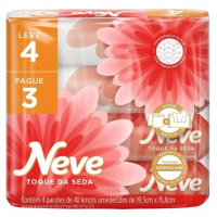 Neve Pack Lenços Umedecidos Toque De Seda, 48 Lenços, Leve 4 Pague 3 na Amazon