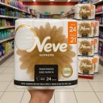 Neve Papel Higiênico Supreme Folha Tripla, 20m, Leve 24 Pague na Amazon