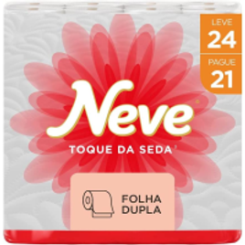 Neve Papel Higiênico Toque de Seda 24 Rolos na Amazon