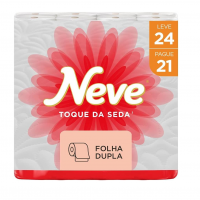 Neve Papel Higiênico Toque De Seda, 30m, Leve 24 Pague 21 na Amazon