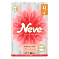 Neve Papel Higiênico Toque De Seda, 32 Rolos na Amazon