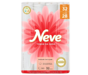 Neve Papel Higiênico Toque de Seda, 32 Rolos na Amazon