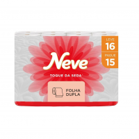 Neve Papel Higiênico Toque De Seda Folha Dupla, 30m, Leve 16 Pague 15 Rolos na Amazon
