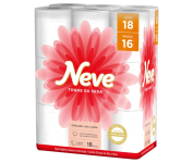 Neve Papel Higiênico Toque de Seda Folha Dupla, 30m, Leve 18 Pague 16 Rolos na Amazon