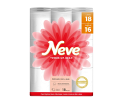 Neve Papel Higiênico Toque de Seda Folha Dupla, 30m, Leve 18 Pague 16 Rolos na Amazon