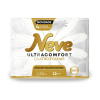 Neve Papel Higiênico Ultracomfort, Folha Quádrupla, 20m, 12 Rolos na Amazon