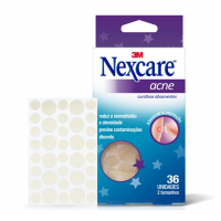 Nexcare, 3M, Adesivo Para Acne E Espinha, Transparente Com Gel Hidrocolóide, 36 Unidades na Amazon