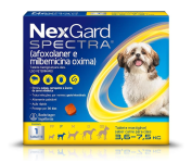NexGard Spectra Antipulgas e Carrapatos e Vermífugo para Cães de 3,6 a 7,5kg – 1 tablete na Amazon