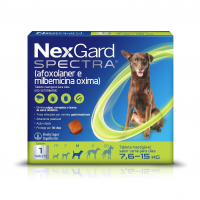 NexGard Spectra Antipulgas E Carrapatos E Vermífugo Para Cães De 7,6 A 15kg - 1 Tablete na Amazon