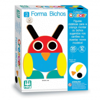 Nig Brinquedos Jogo Educativo Madeira Crescer Forma Bichos na Amazon