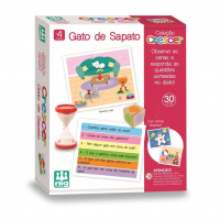 Nig Brinquedos Jogo Educativo Madeira Crescer Gato De Sapato na Amazon