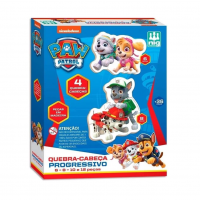 Nig Brinquedos Quebra Cabeça Progressivo Em Madeira Patrulha Canina na Amazon