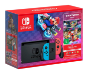 Nintendo, Console + Jogo, Switch Azul e Vermelho, Jogo Digital Mario Kart 8 Deluxe, 3 Meses de Assinatura Nintendo Switch Online na Amazon