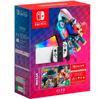 Nintendo, Console + Jogo, Switch OLED Branco, Jogo Digital Mario Kart 8 Deluxe, 3 Meses De Assinatura Nintendo Switch Online na Amazon