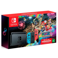Nintendo Switch + Mario Kart 8 Deluxe + 3 Meses De Assinatura na Amazon