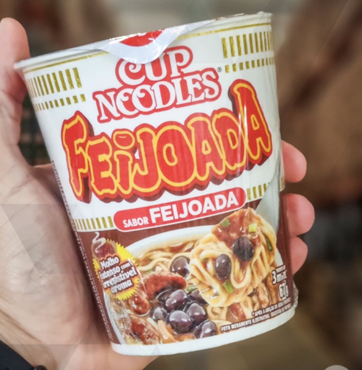NISSIN CUP NOODLES SABOR FEIJOADA na Amazon
