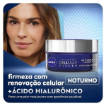 NIVEA Creme Facial Antissinais Cellular Filler Noite 49g – Reduz profundamente as rugas, diminui linhas de expressão e deixa a pele com aparência jovem, com ácido hialurônico na Amazon
