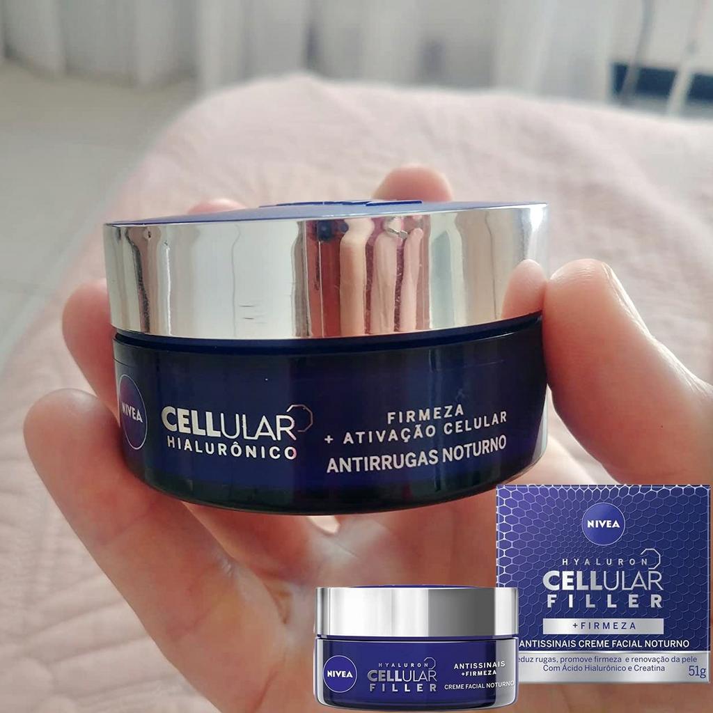 NIVEA Creme Facial Antissinais Noite Cellular 51g na Amazon