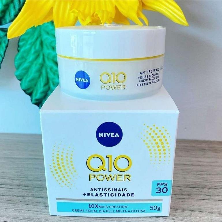 NIVEA Creme Facial Antissinais Q10 Power Dia FPS 30 Pele Mista a Oleosa 50g na Amazon