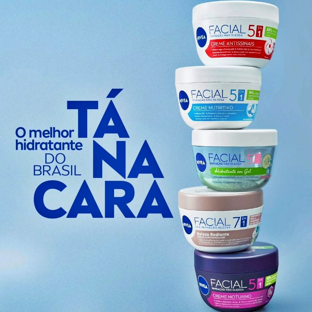 NIVEA Creme Facial Antissinais Ultraleve 7 em 1 100g na Amazon
