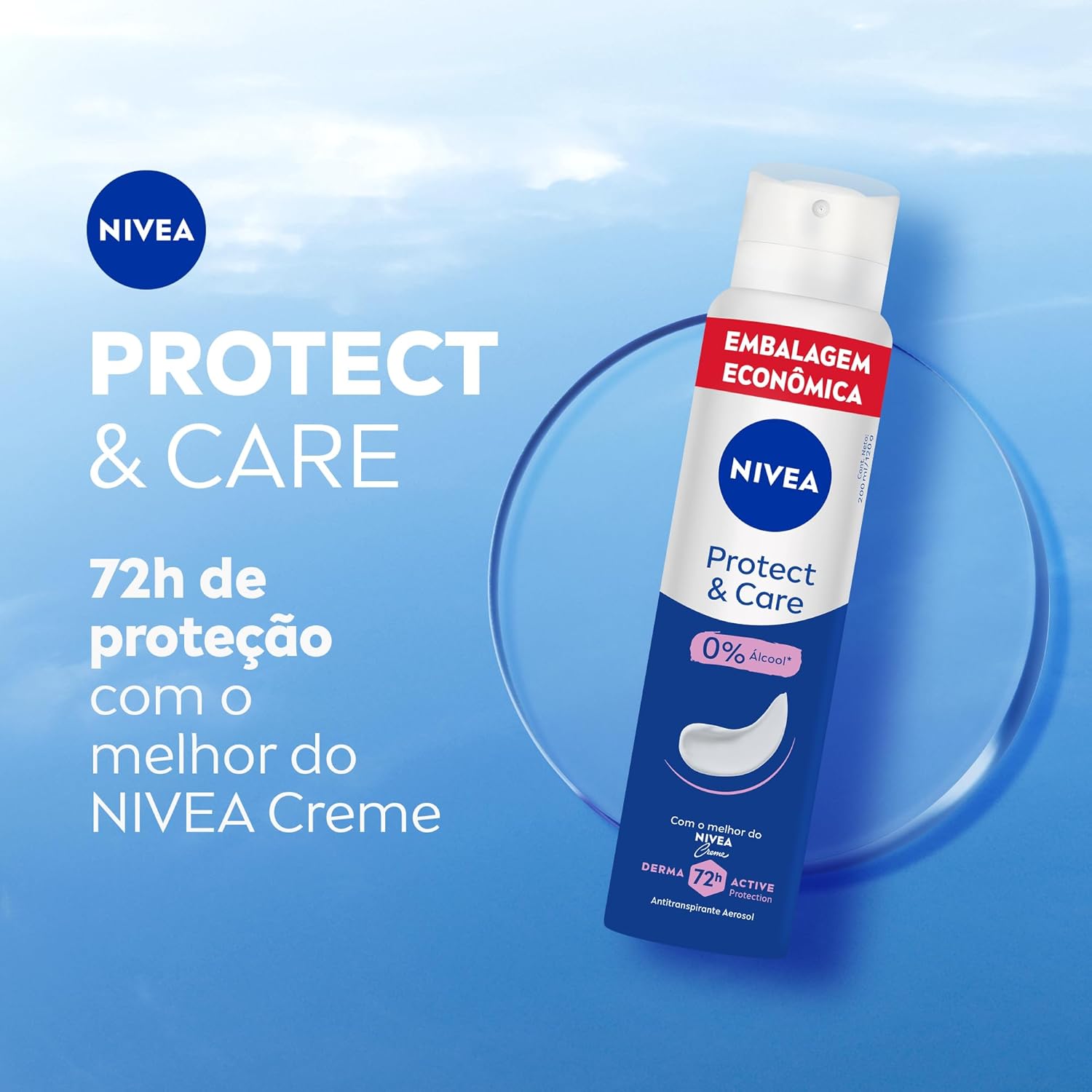 NIVEA Desodorante Aerossol Protect & Care 200ml – O equilíbrio perfeito entre proteção e cuidado para as suas axilas na Amazon