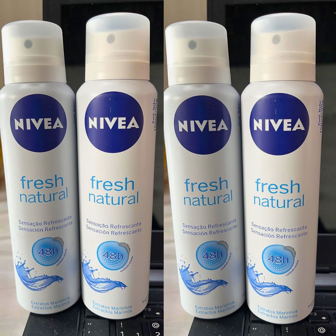 NIVEA Desodorante Antitranspirante Aerossol Fresh Natural 150ml na Amazon
