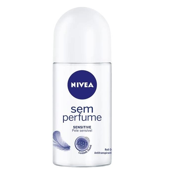 NIVEA Desodorante Antitranspirante Roll On Sem Perfume 50ml na Amazon