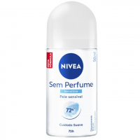 NIVEA Desodorante Antitranspirante Roll On Sem Perfume 50ml na Amazon