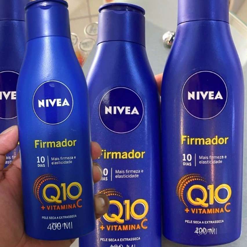 NIVEA Hidratante Firmador Q10 Vitamina C Pele Seca – Hidratante que melhora a elasticidade da pele em 10 dias, previne a flacidez e ainda hidrata intensamente, ideal para pele seca – 400ml na Amazon