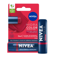 NIVEA Hidratante Labial Hidra Color Vermelho FPS 30 4,8g na Amazon